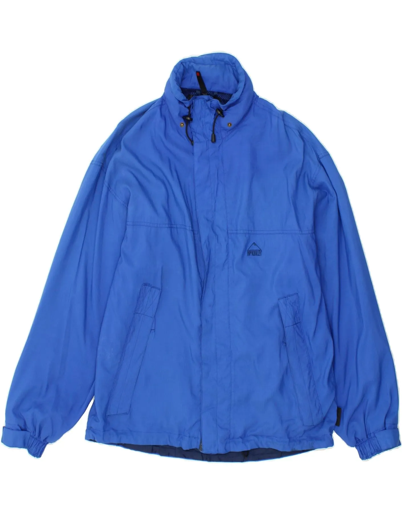 MCKINLEY Mens Rain Jacket UK 38 Medium Blue Polyester