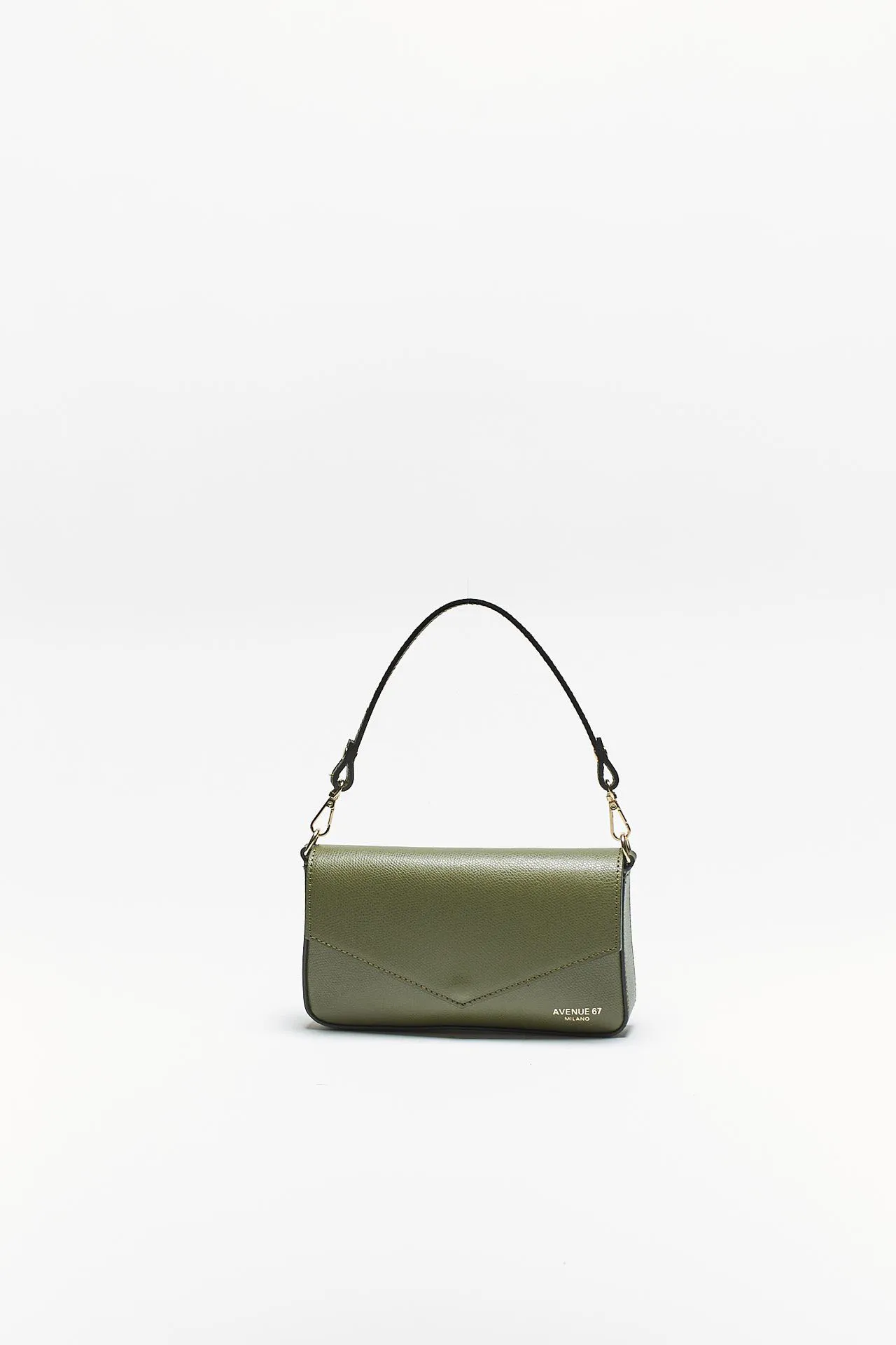 Mini bag LEONOR in pelle verde 