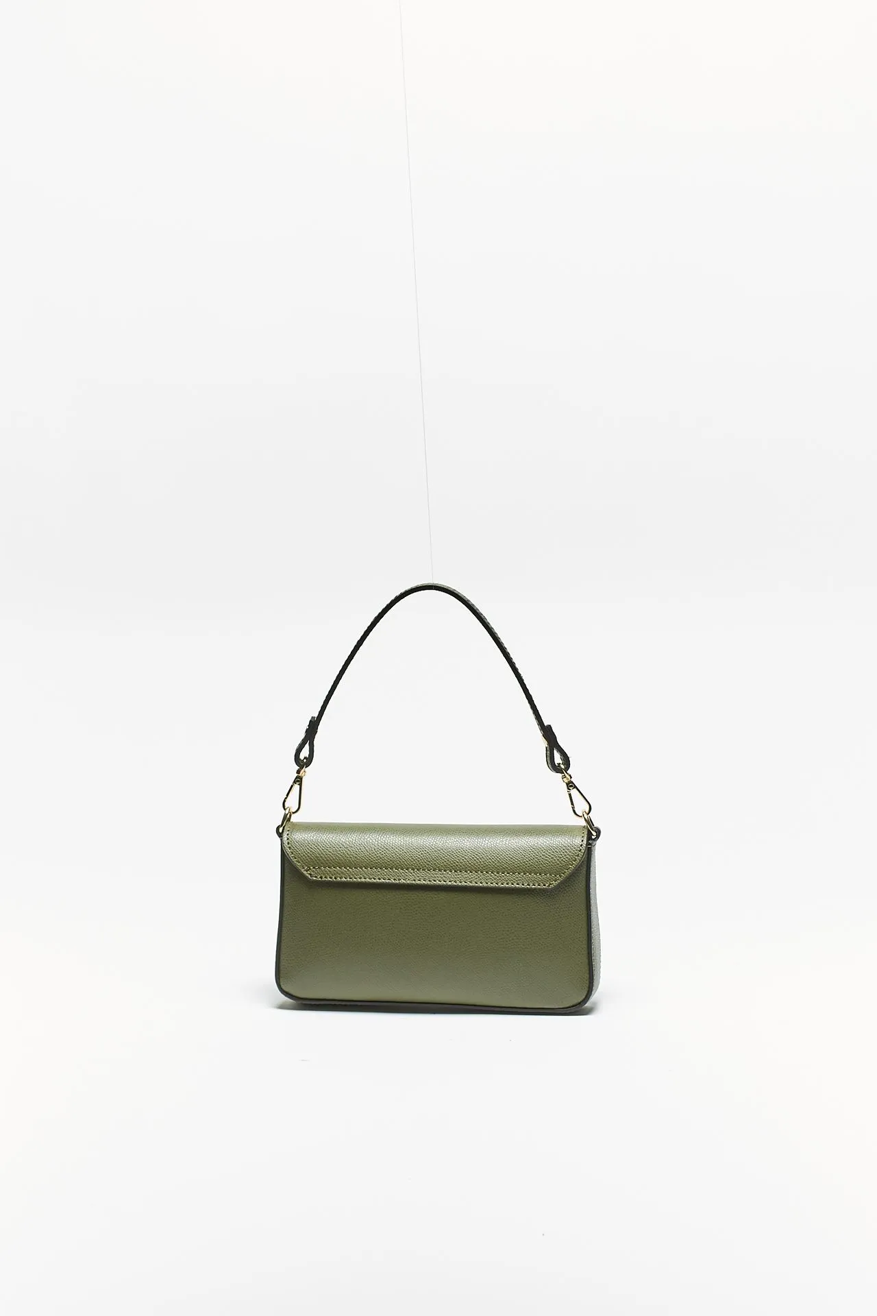 Mini bag LEONOR in pelle verde 