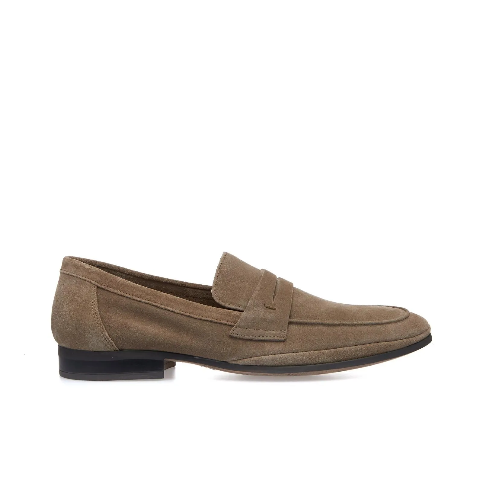 Mocassini eleganti marrone chiaro in suede