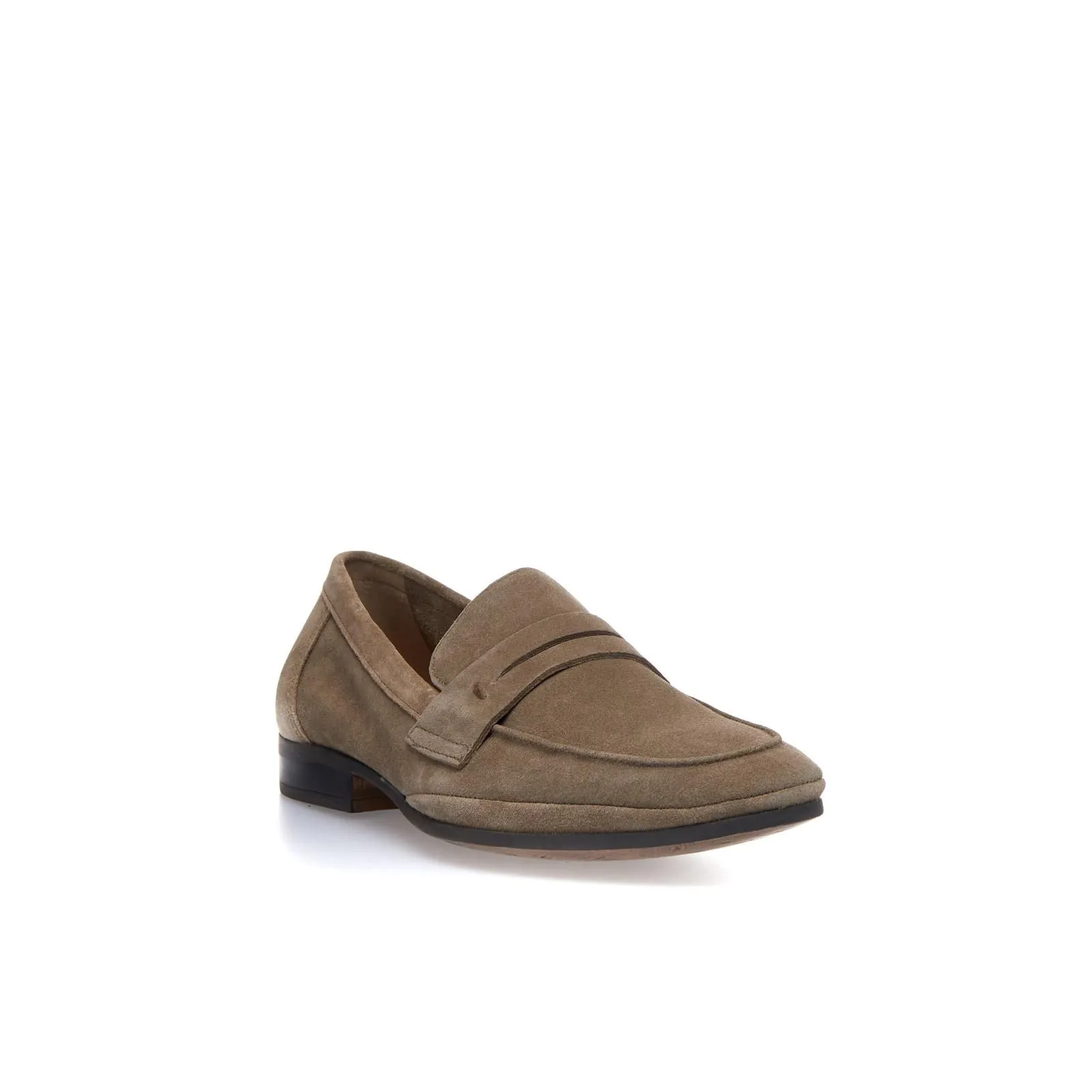 Mocassini eleganti marrone chiaro in suede