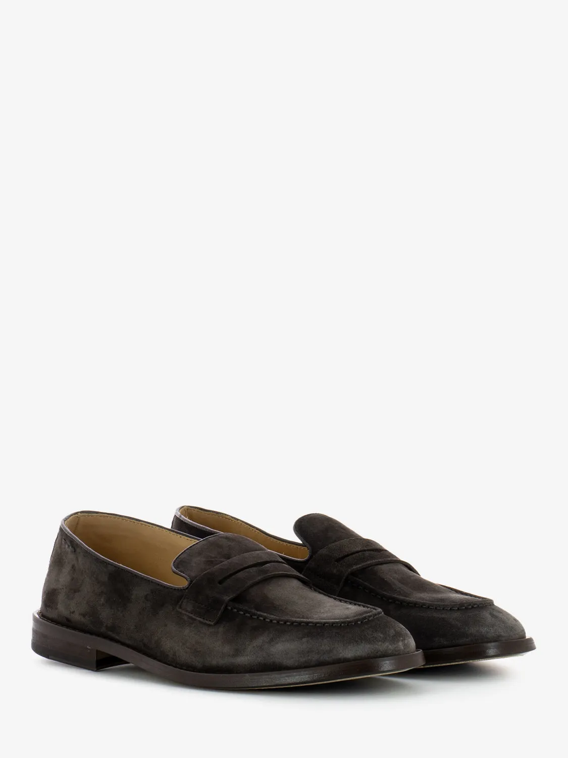 Mocassini in suede testa di moro