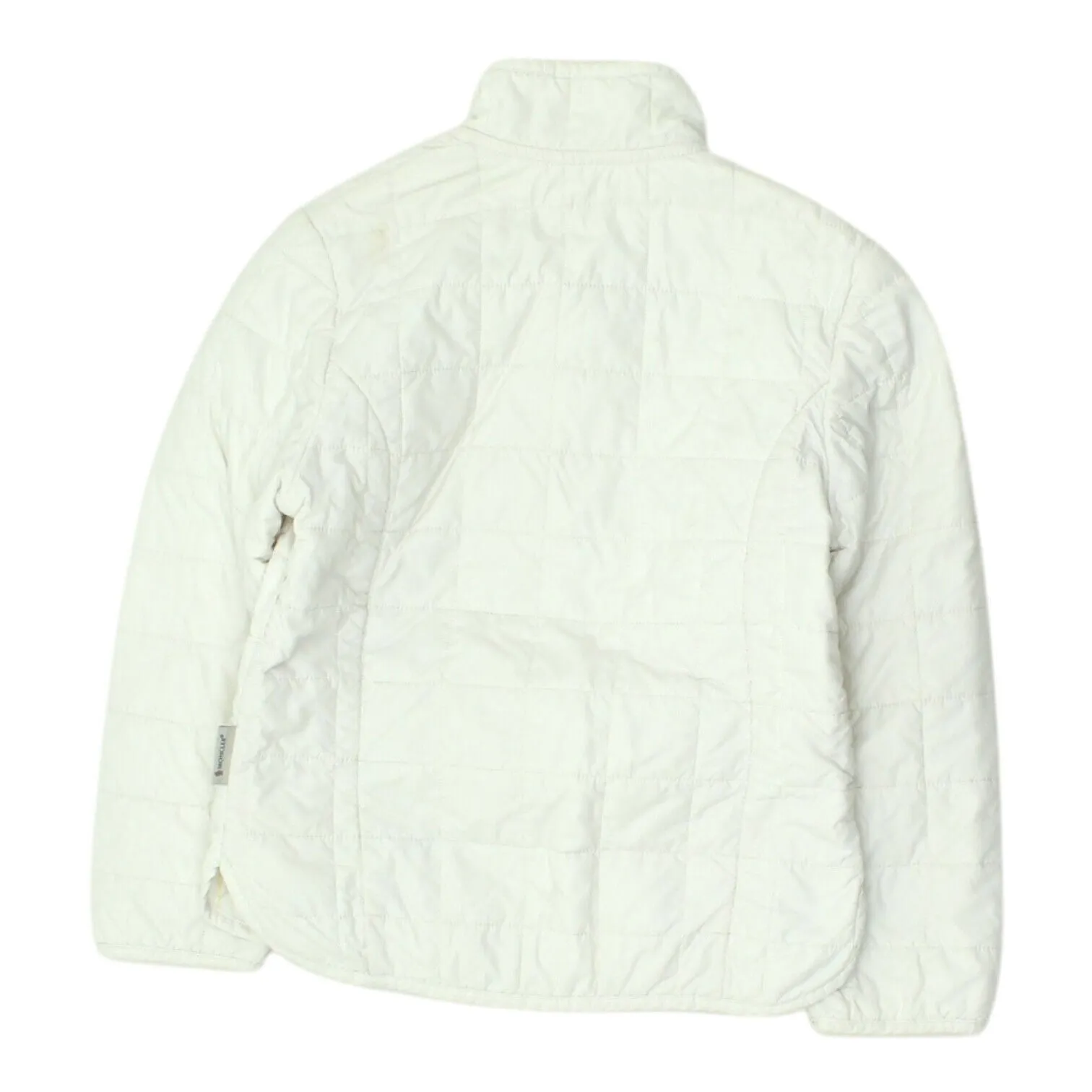 Moncler Girls White Quilted Jacket | Vintage Kids High End Designer Coat VTG