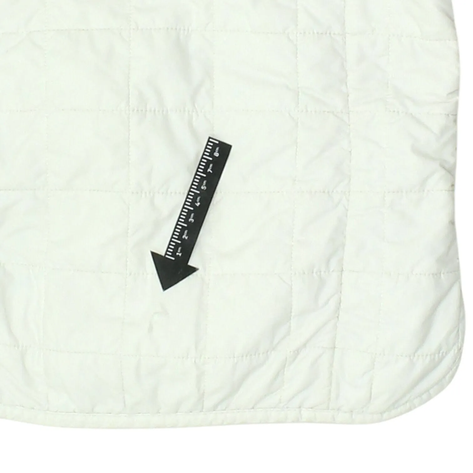 Moncler Girls White Quilted Jacket | Vintage Kids High End Designer Coat VTG