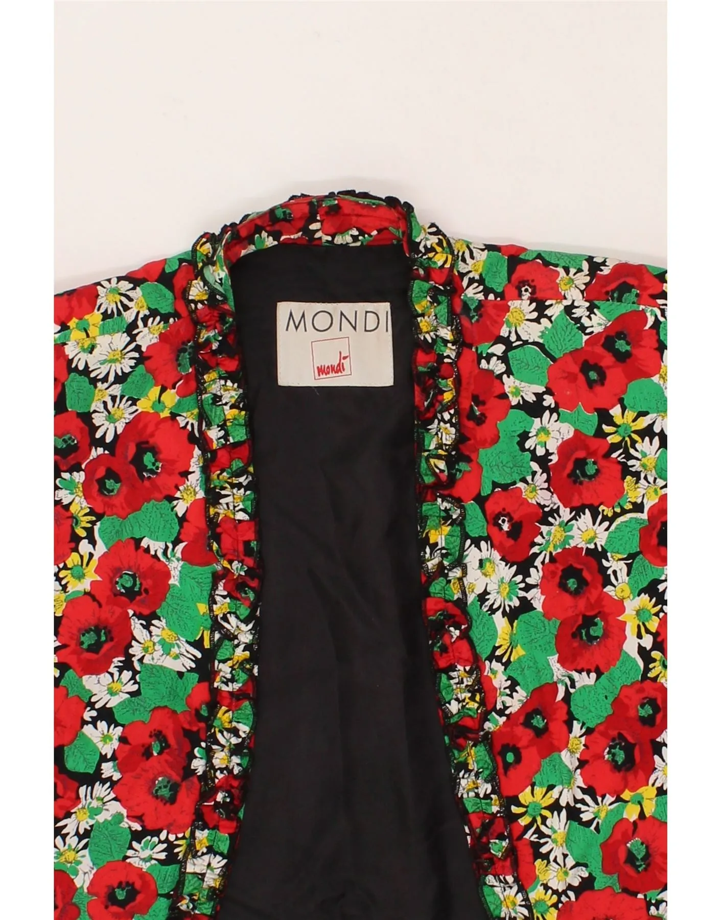 MONDI Womens Bolero Jacket UK 12 Medium Multicoloured Floral