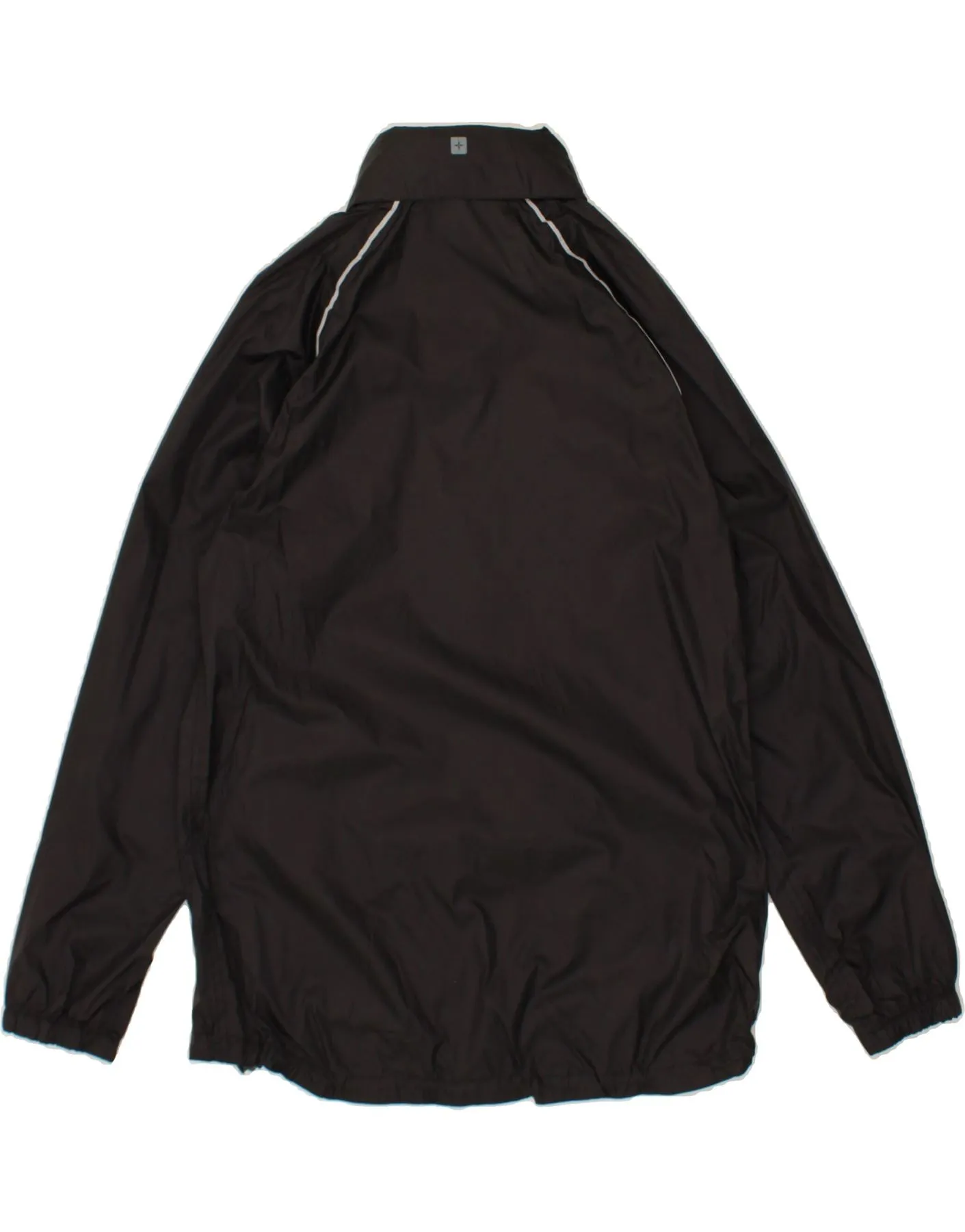 MOUNTAIN WAREHOUSE Womens Rain Jacket UK 12 Medium  Black Nylon