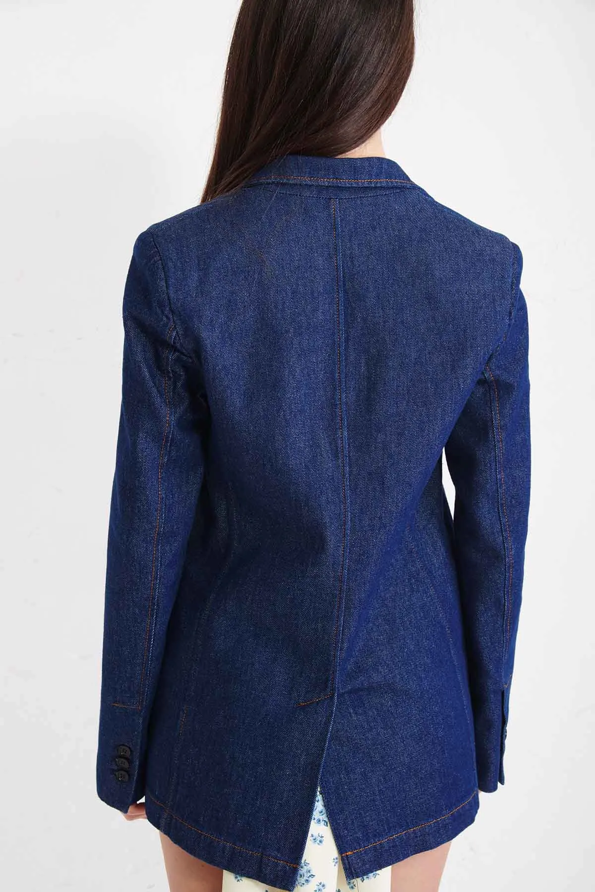 MSGM Giacca over in denim