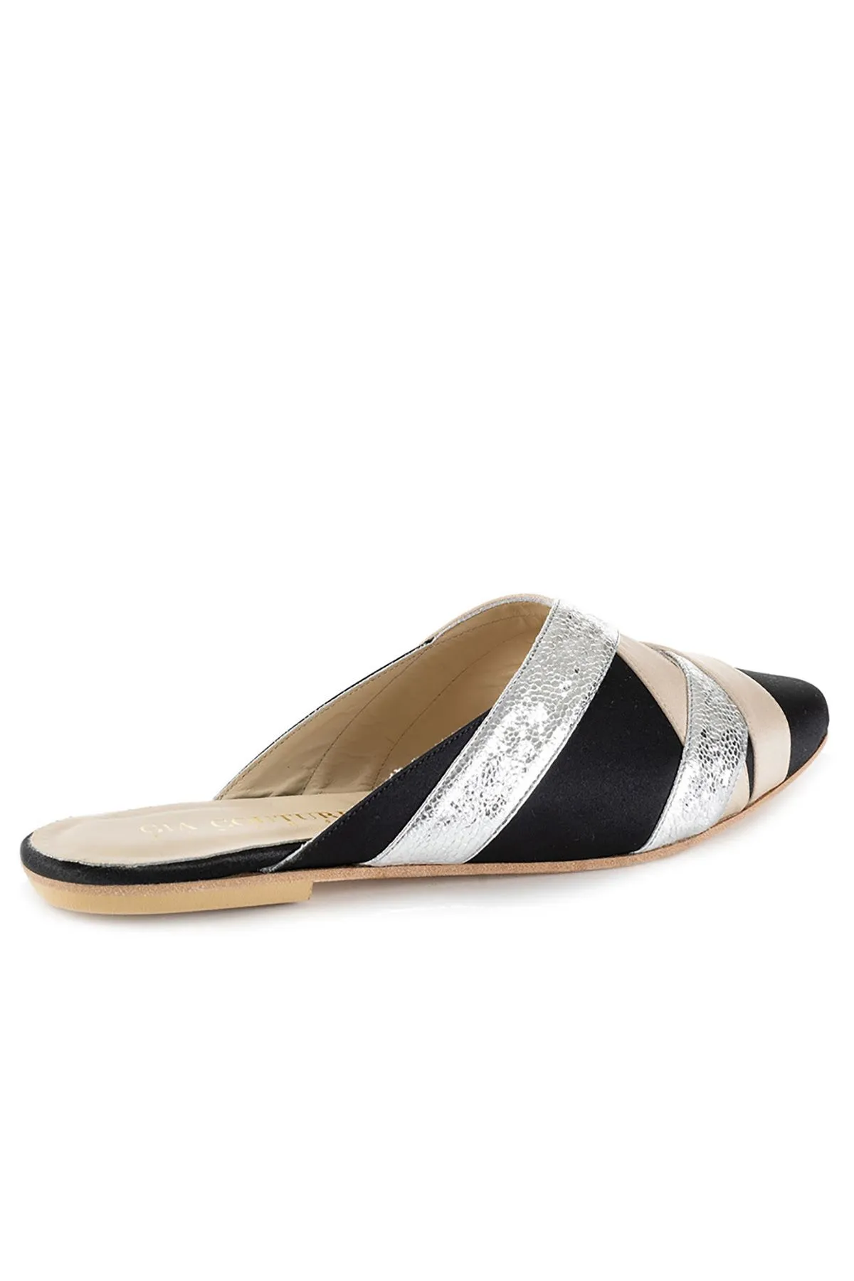 MULES "SVEVA" NERO/ARGENTO