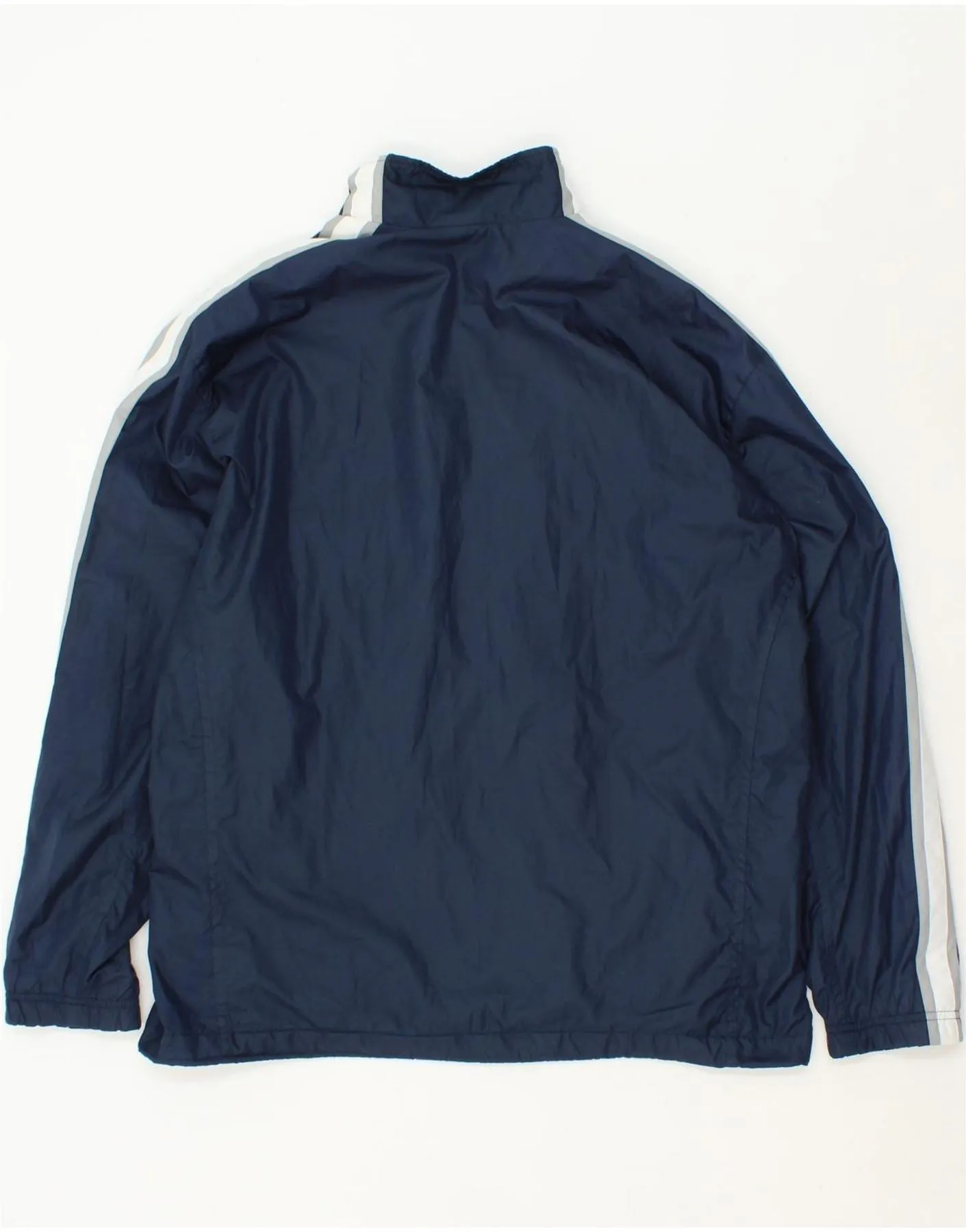 NIKE Mens Tracksuit Top Jacket UK 42/44 Large Navy Blue Colourblock