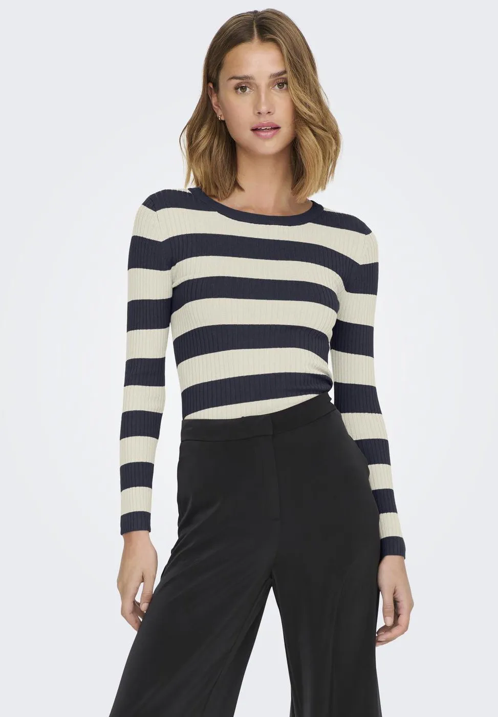 O-NECK STRIPE - Maglione