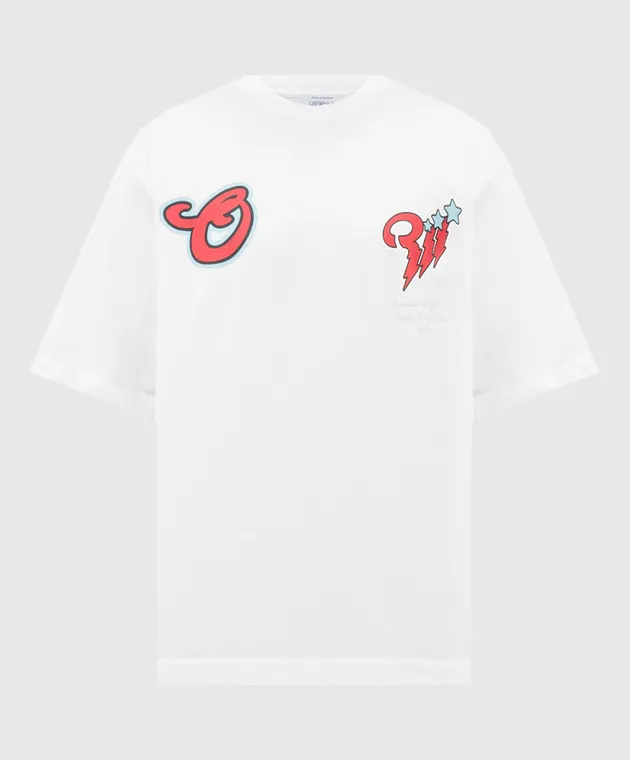 Off-White Maglietta bianca Scorpione OMAA120F24JER00P