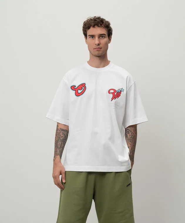 Off-White Maglietta bianca Scorpione OMAA120F24JER00P