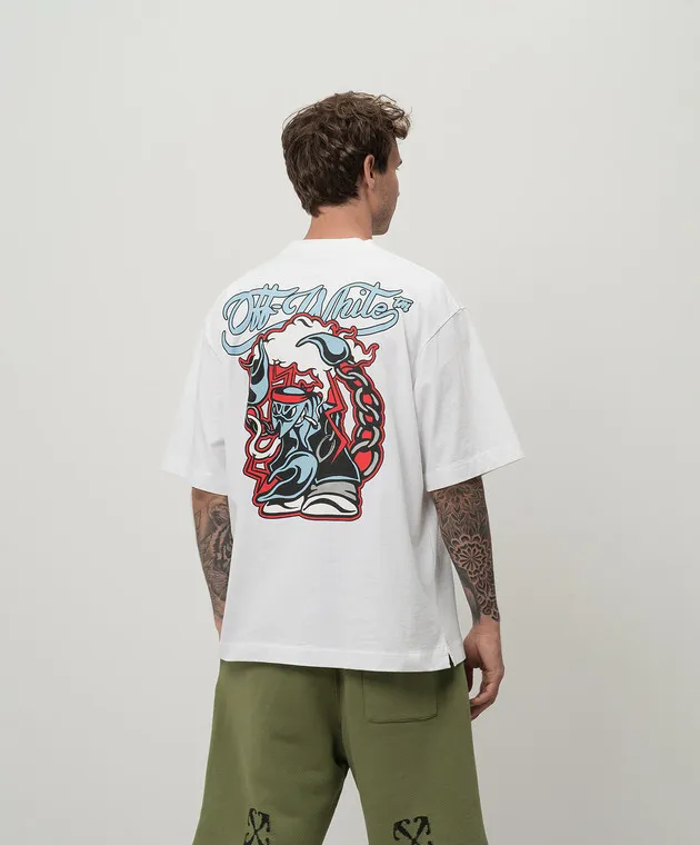 Off-White Maglietta bianca Scorpione OMAA120F24JER00P