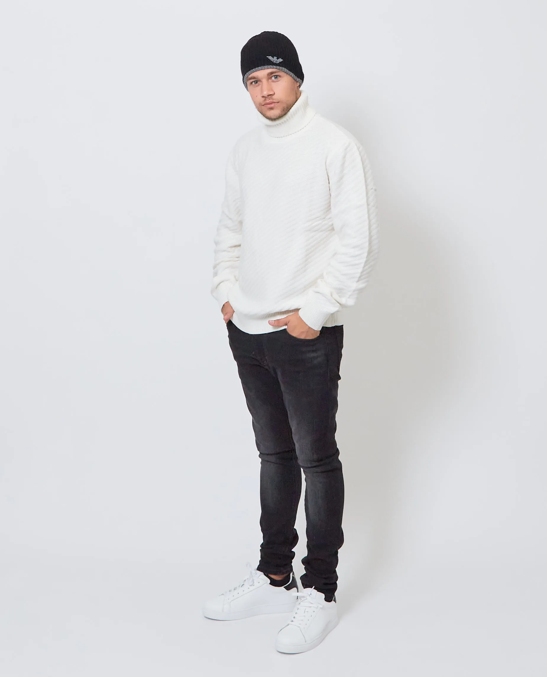 OutletARMANI EXCHANGE      Maglione a collo alto con costine