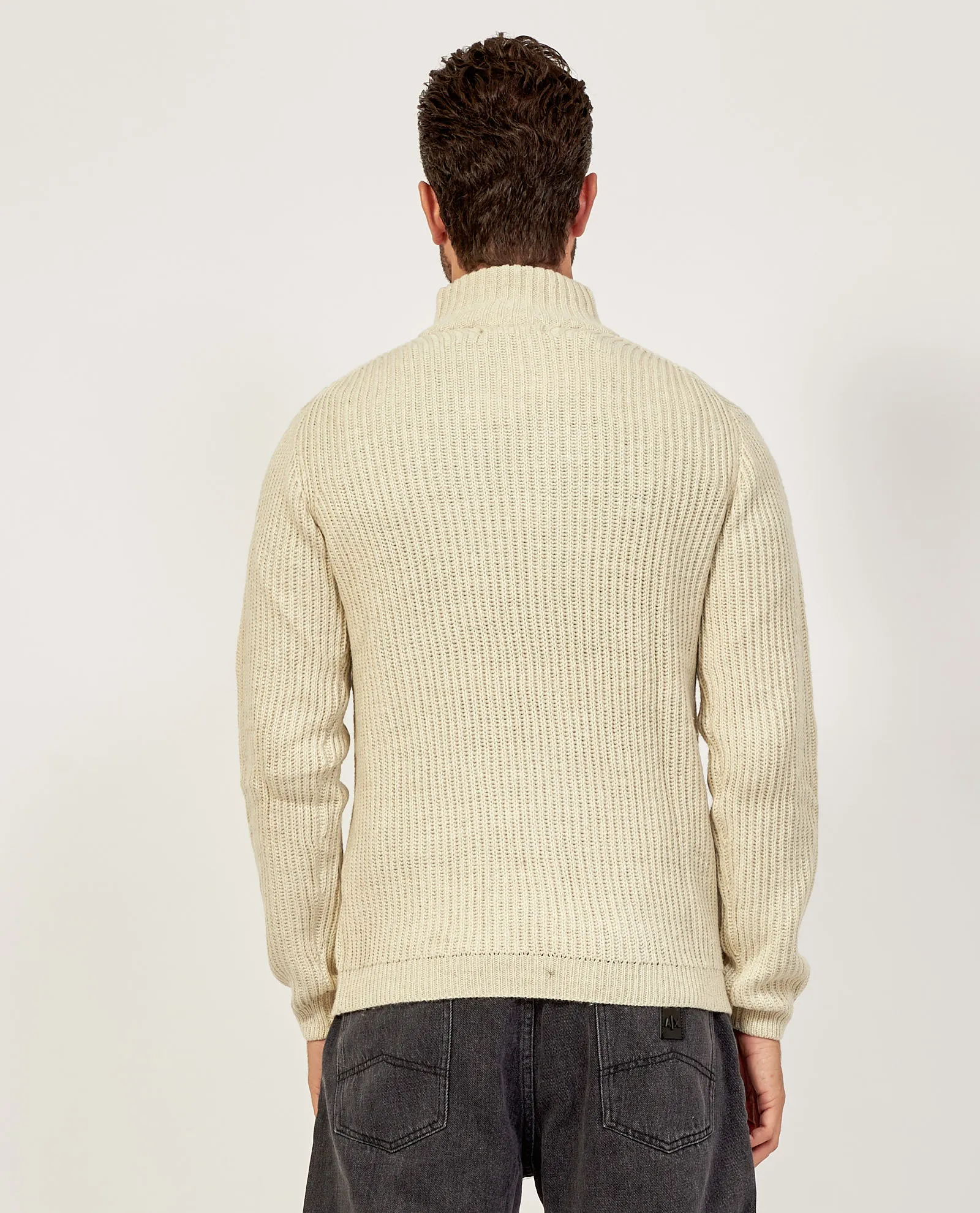 OutletYES ZEE      Maglione a collo alto Yes Zee con bottoni