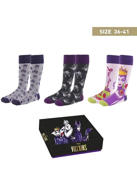 Pack di 3 paia di calzini Cattivi Disney - Disney