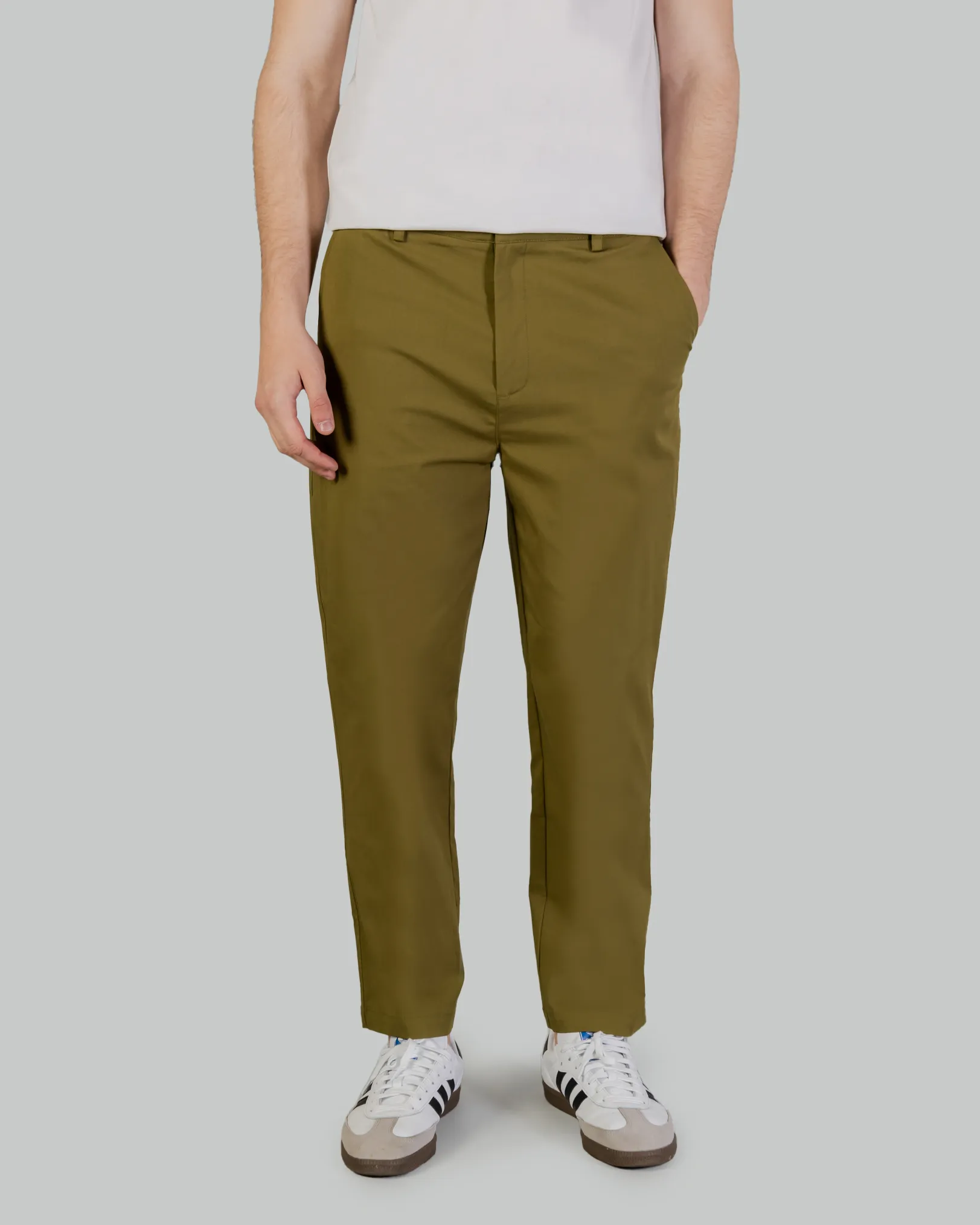 Pantaloni Aquascutum ACTIVE 5 POCKET PANT Verde Oliva