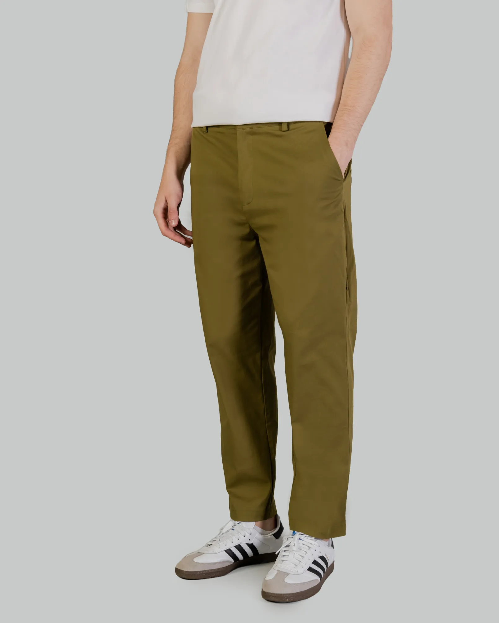 Pantaloni Aquascutum ACTIVE 5 POCKET PANT Verde Oliva