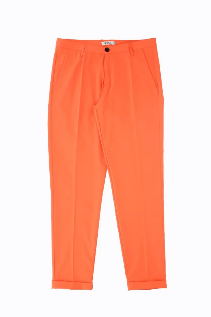 Pantaloni baggy monocolour con piega stirata