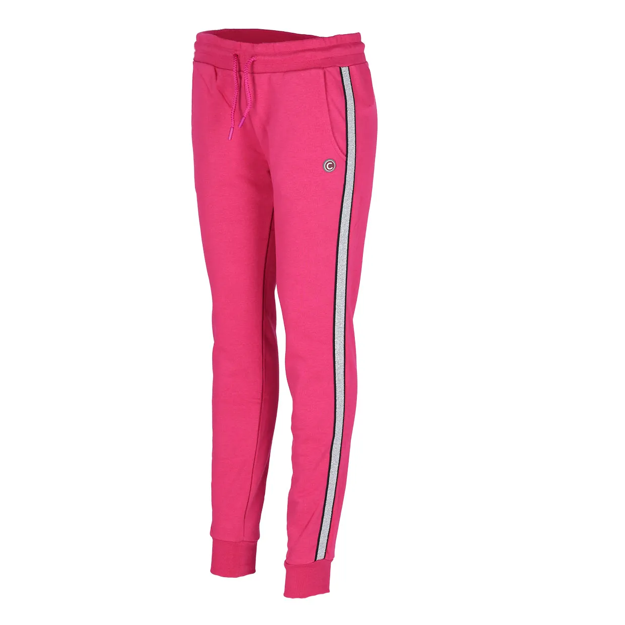 Pantaloni Felpa Donna Colmar Nastro Lurex Rosa Geranio