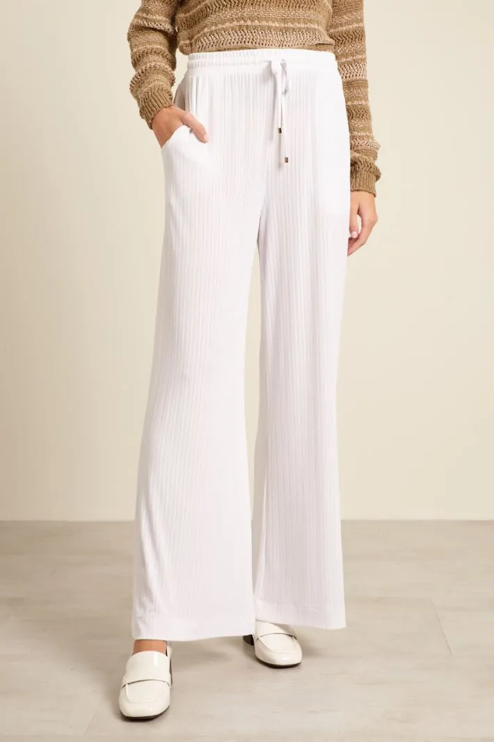 Pantaloni in jersey creponne