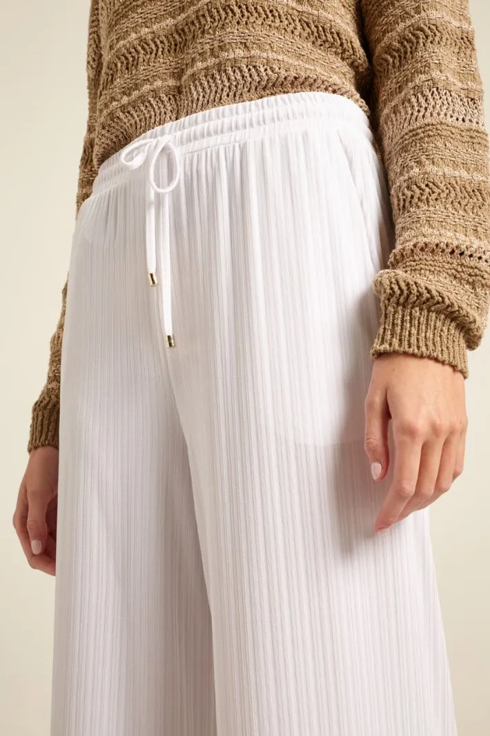 Pantaloni in jersey creponne