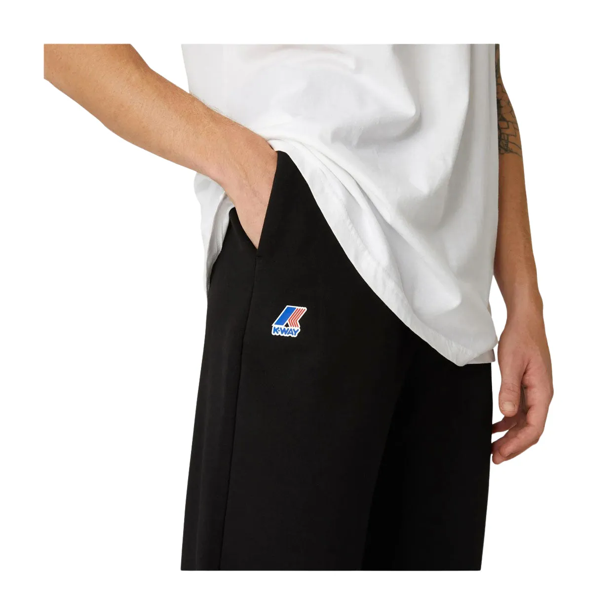 Pantaloni K-Way Le Vrai Bishop HV Poly Cotton Nero