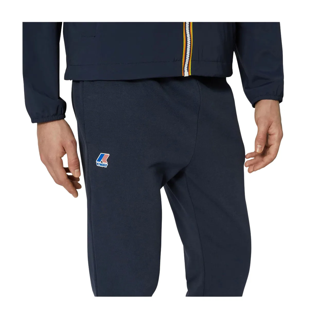 Pantaloni K-Way Le Vrai Bishop Poly Cotton Blu