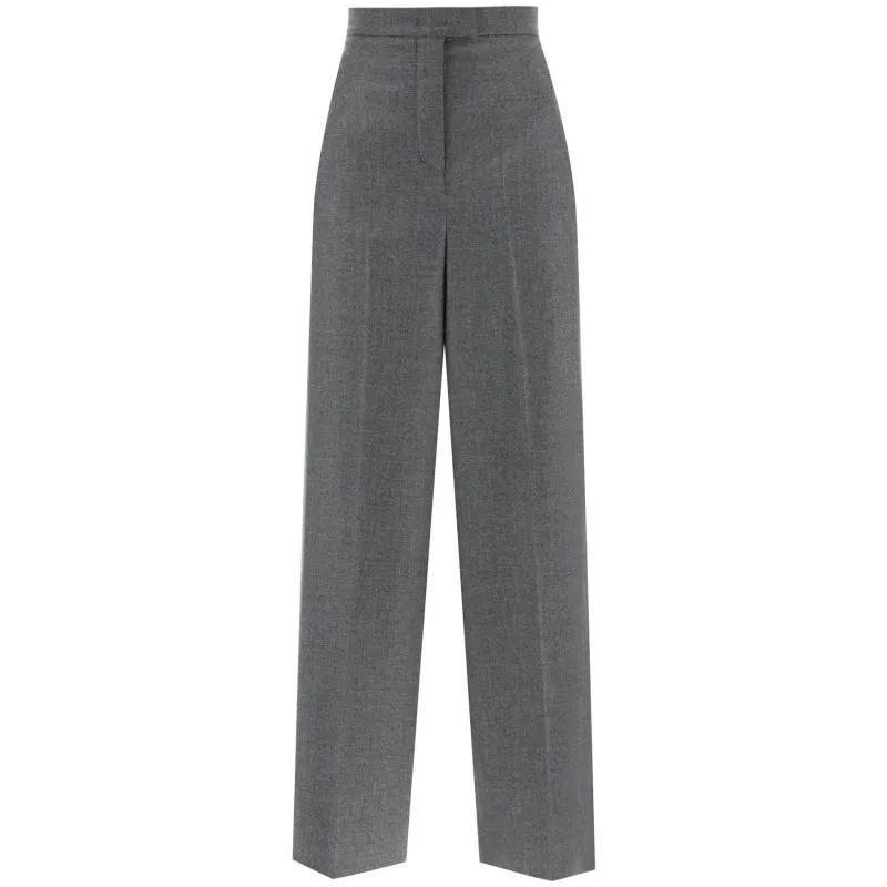 Pantaloni palazzo in lana mélange
