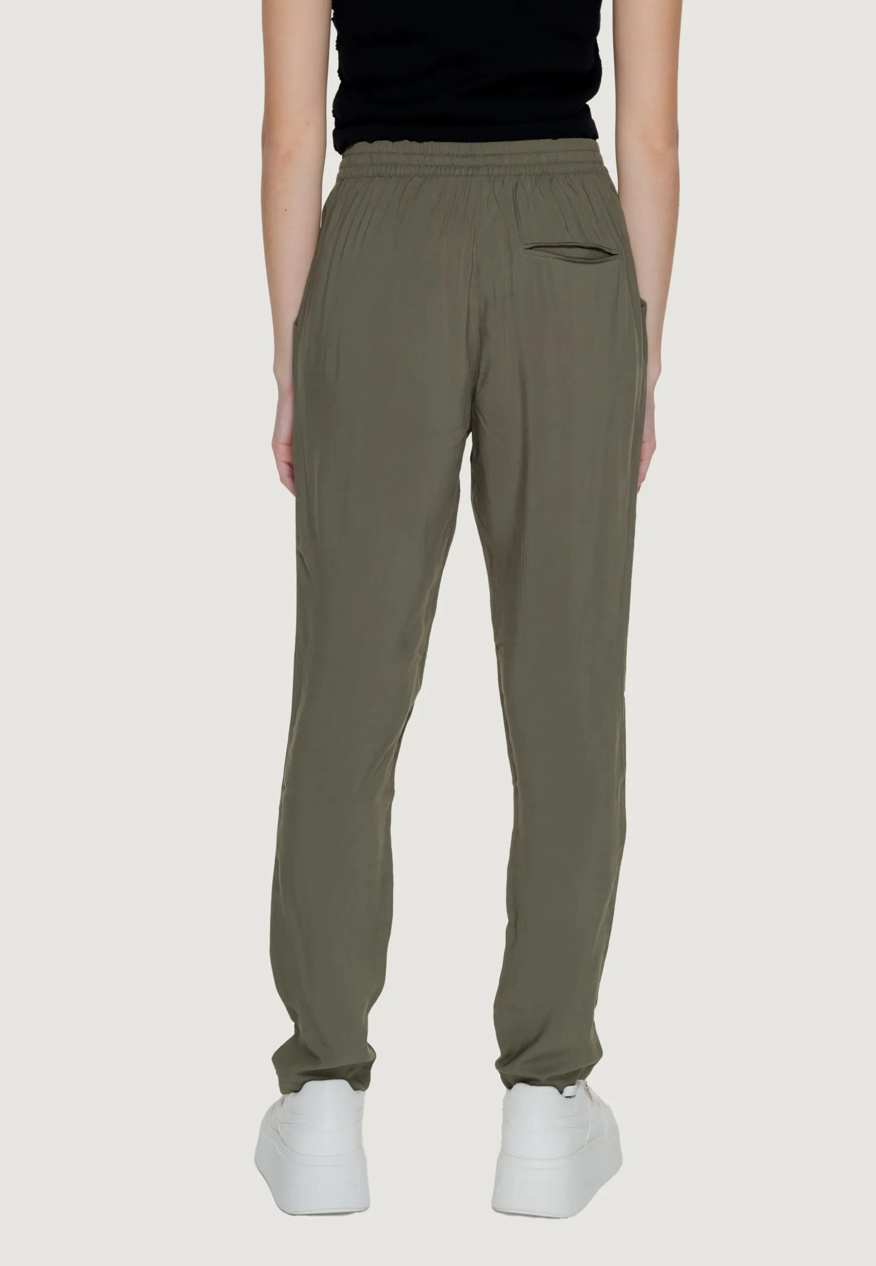 Pantaloni regular Only Onlnova Life Vis Solid Verde Oliva