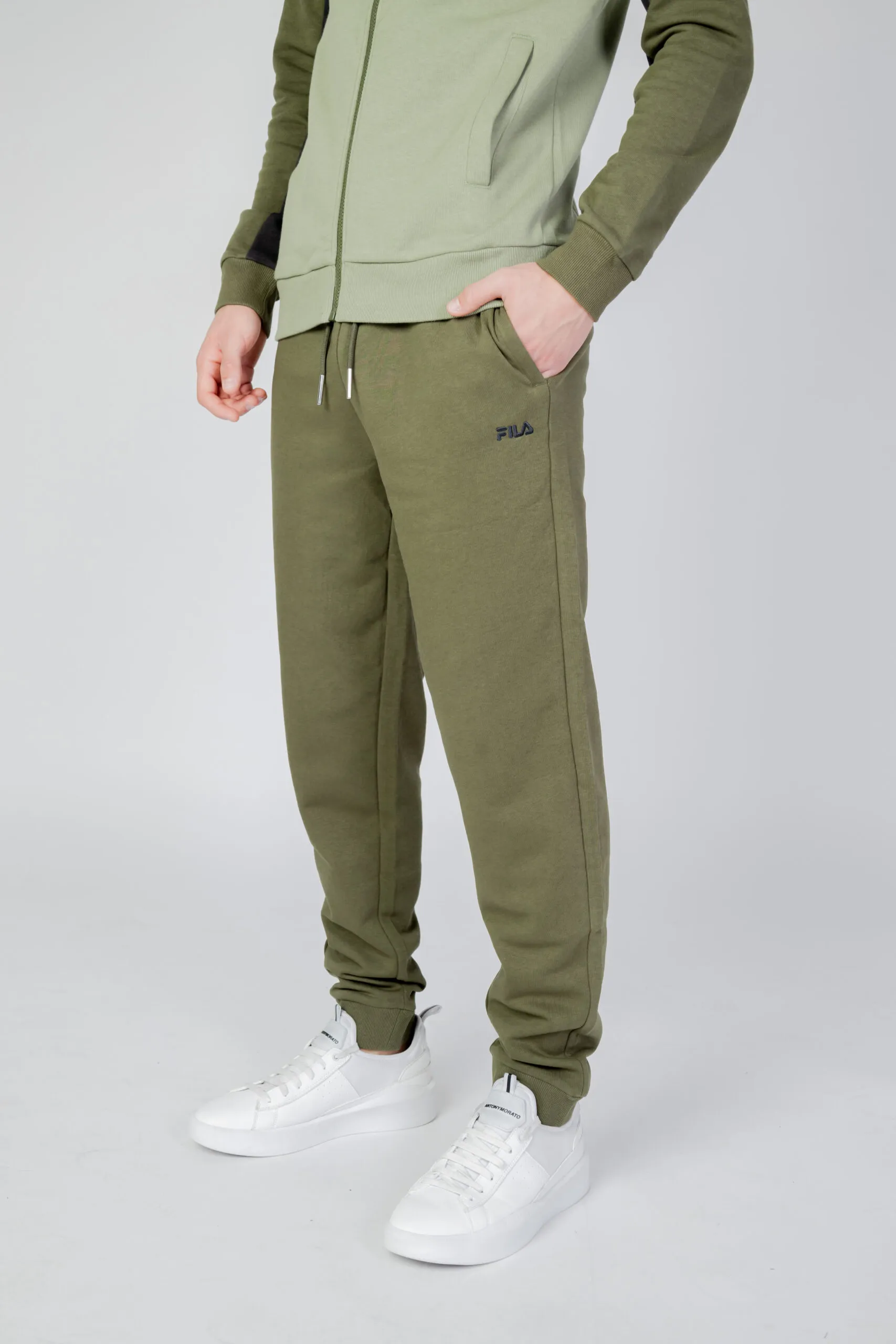 Pantaloni sportivi Fila battenberg track Verde Oliva