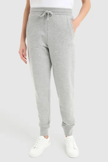 Pantaloni sportivi in puro cotone organico felpato                                                                              