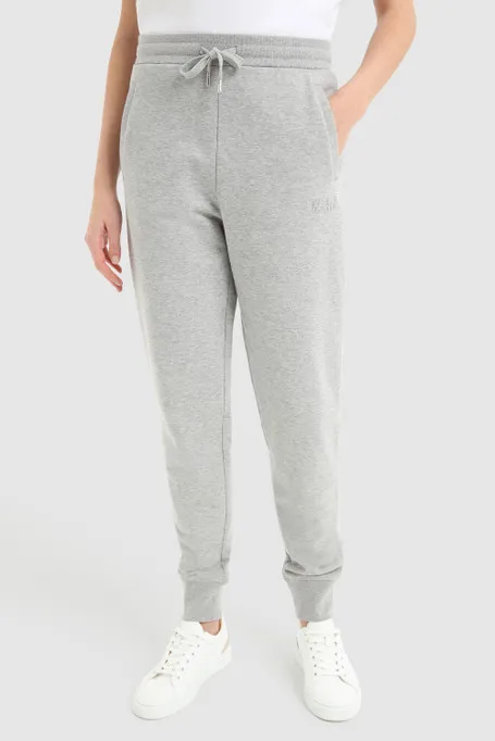 Pantaloni sportivi in puro cotone organico felpato                                                                              