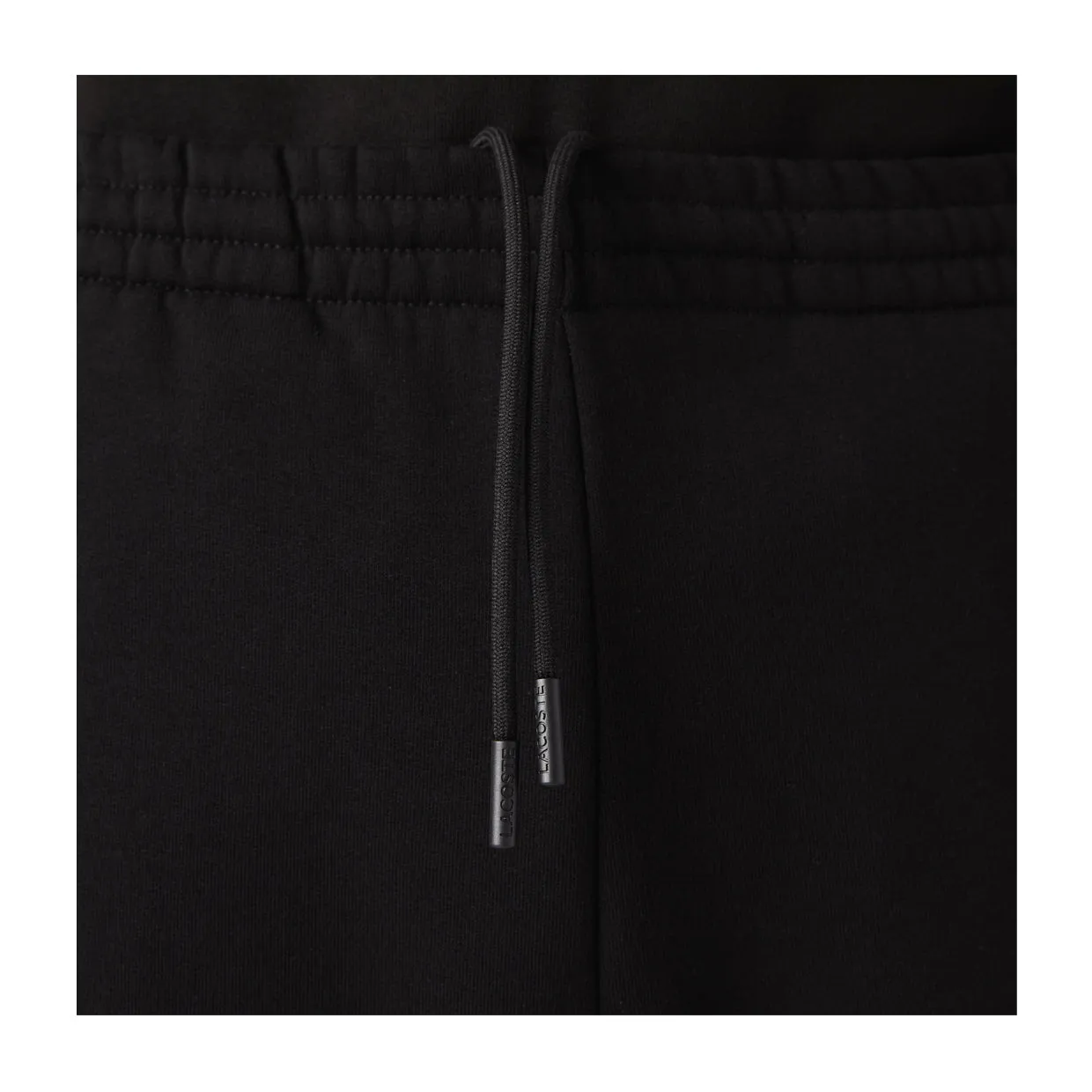 Pantaloni Uomo Lacoste Felpa Cotone Organico Nero