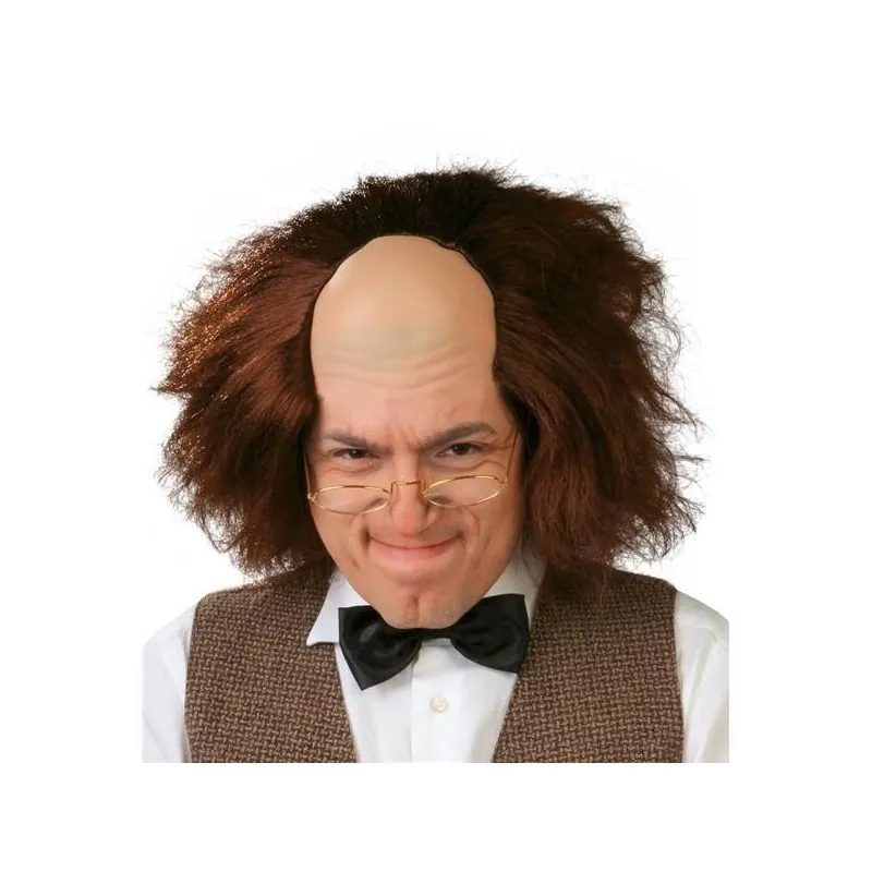PARRUCCA SCIENZIATO PAZZO (SABIO LOCO) PER FESTE A TEMA E TRAVESTIMENTI CARNEVALE HALLOWEEN TOP QUALITY GUIRCA WIG