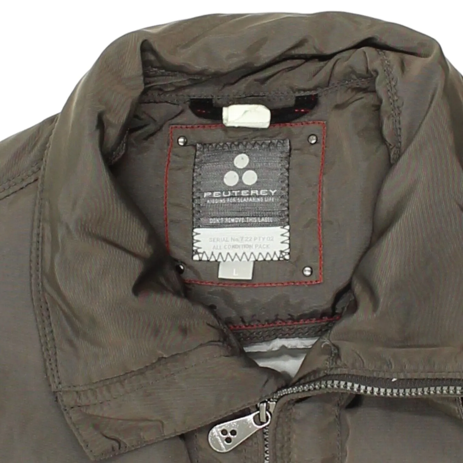 Peuterey Mens Grey Puffer Jacket | Vintage High End Designer Padded Coat VTG