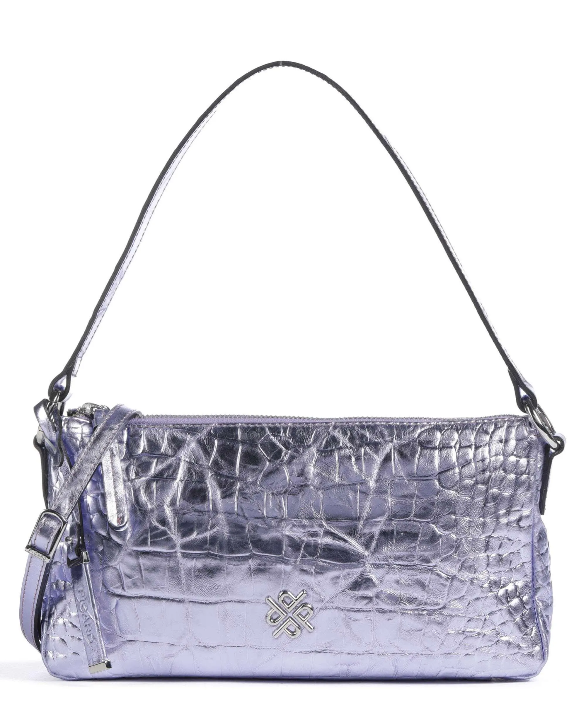  Picard Go Wild Borsa a spalla pelle di vacchetta goffrata viola  
