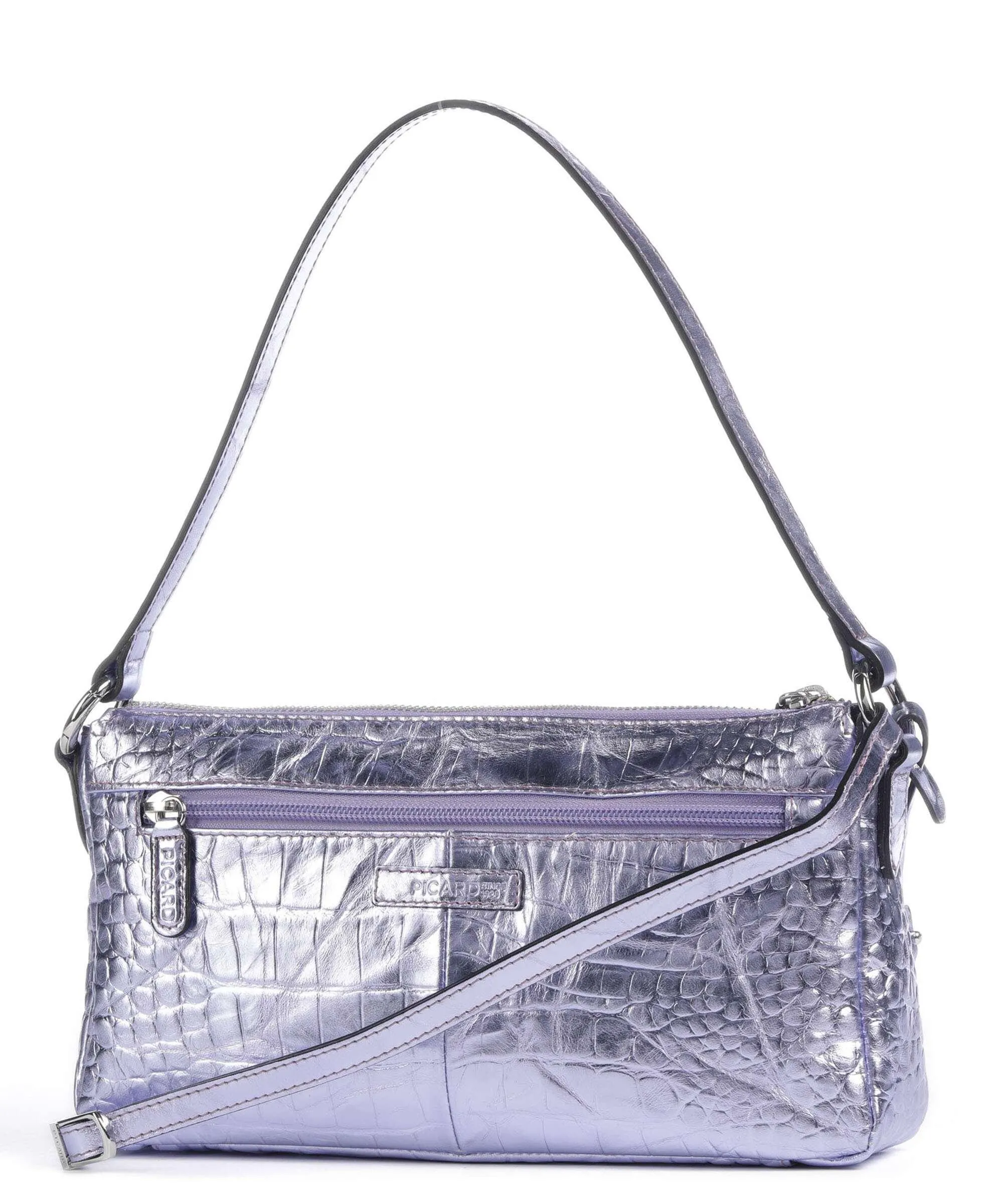  Picard Go Wild Borsa a spalla pelle di vacchetta goffrata viola  