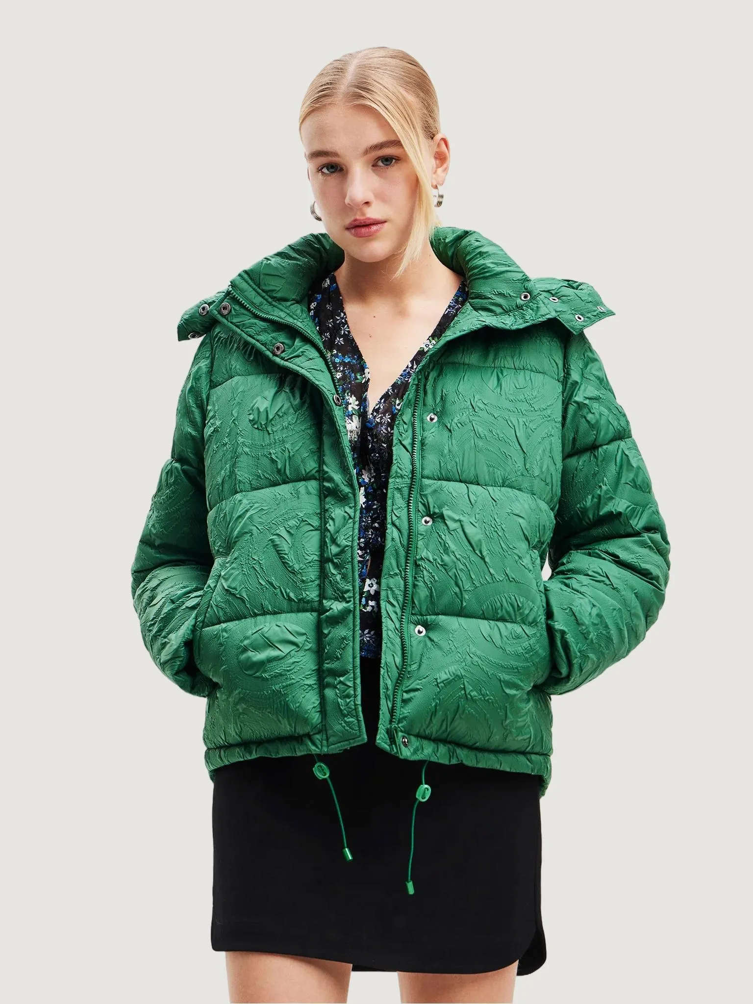 Piumino Desigual calgary Verde