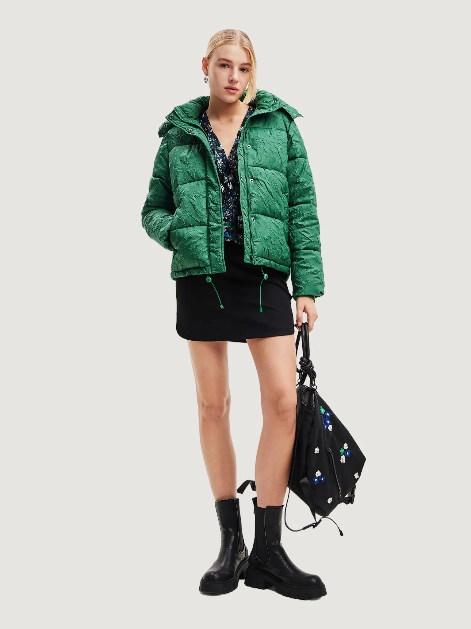 Piumino Desigual calgary Verde