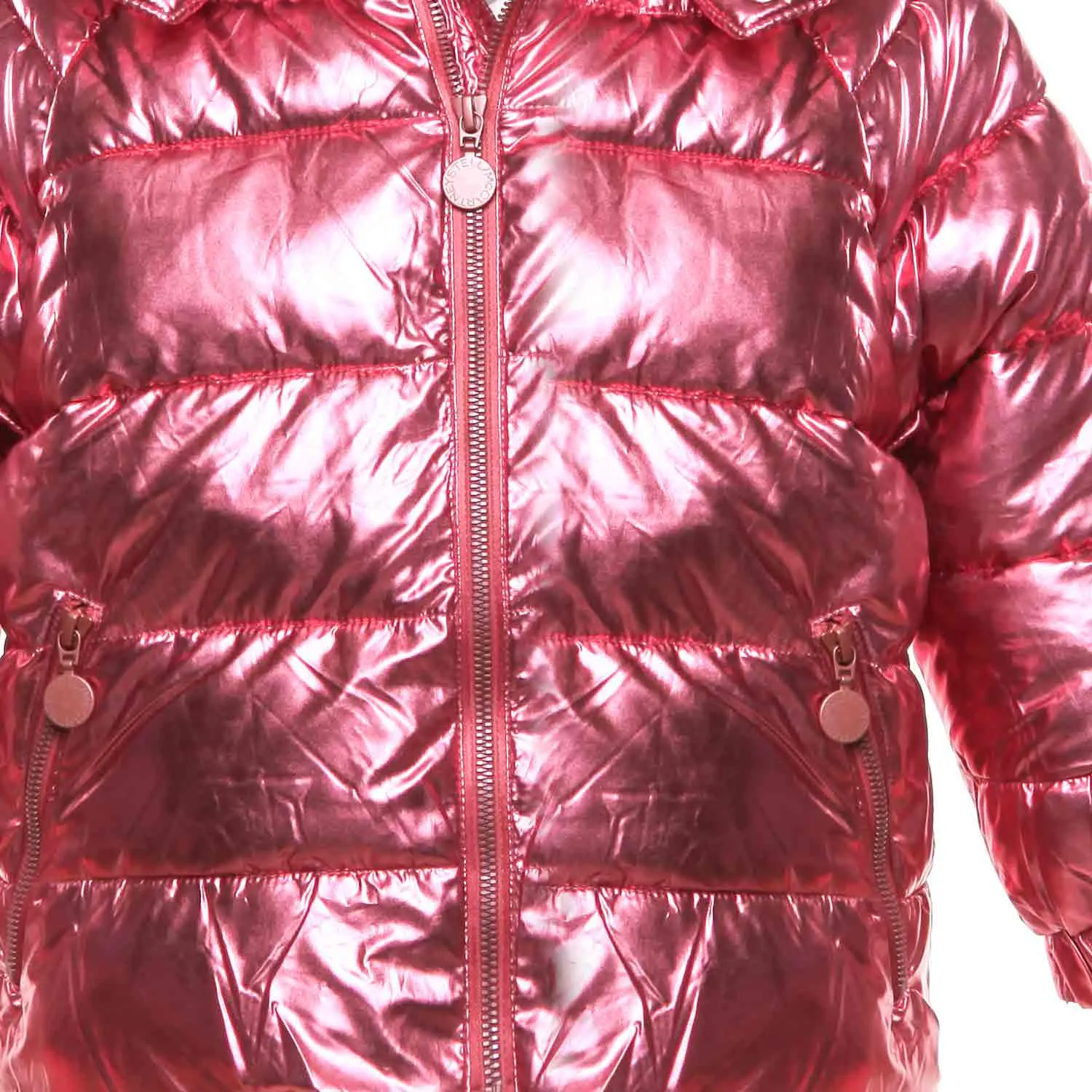 Piumino Rosa Laminato Girl