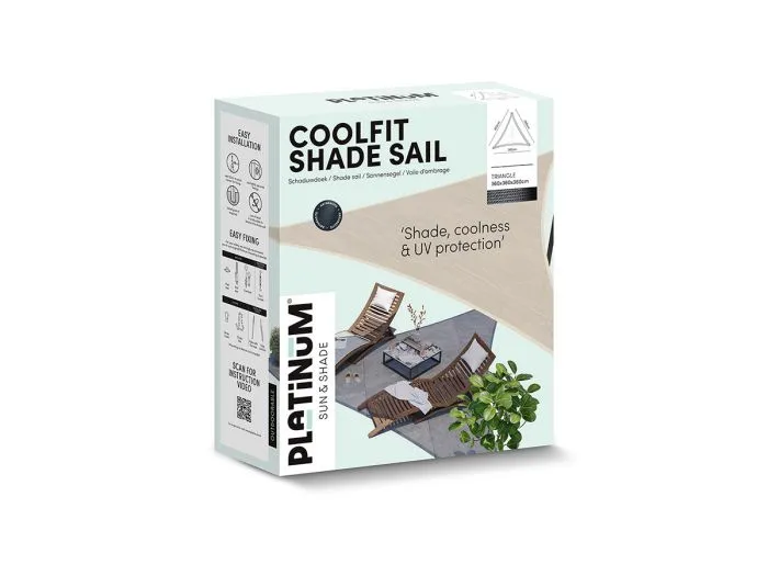 Platinum Coolfit vela ombreggiante triangolare verde oliva 3,6 m