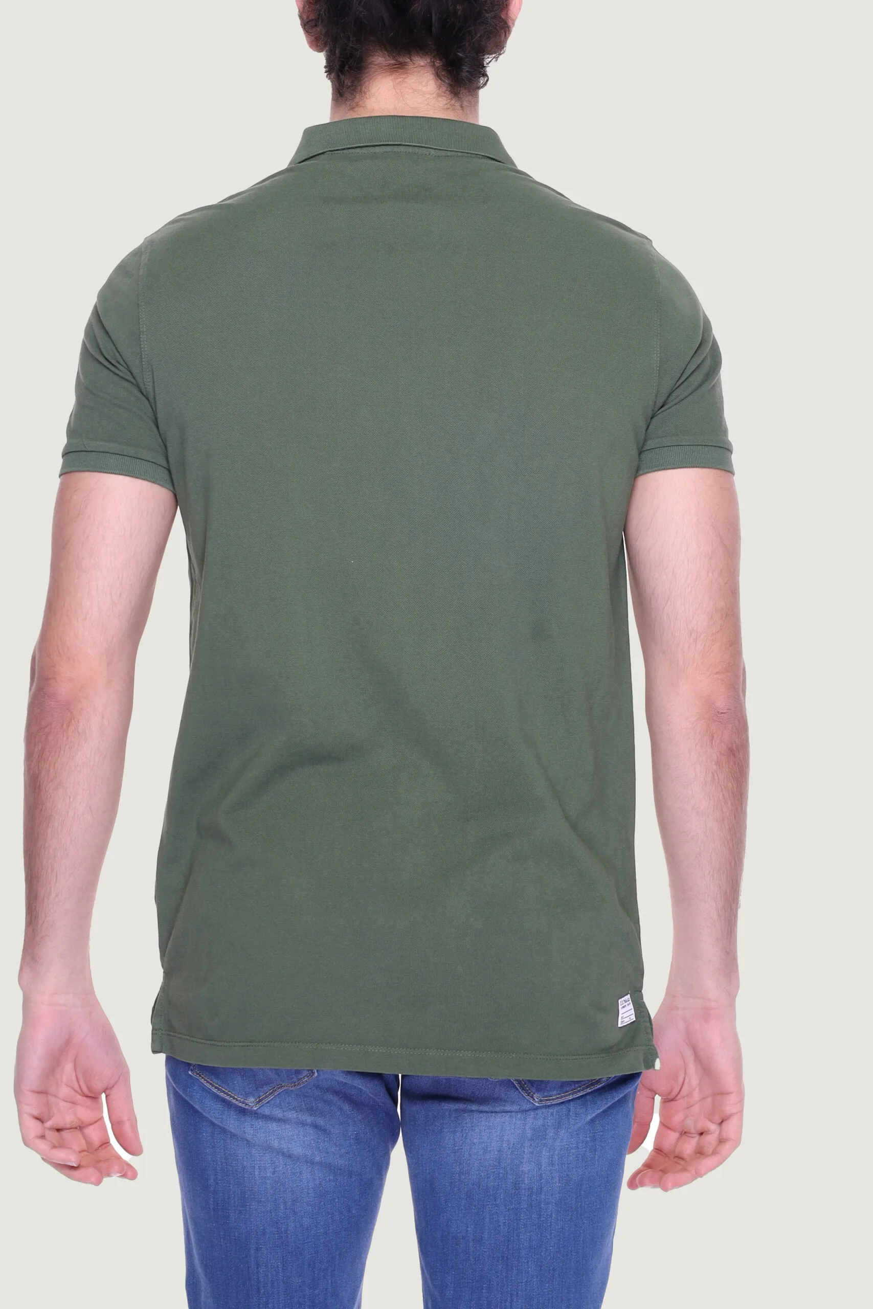 Polo manica corta U.s. Polo Assn. HUMP Verde Oliva