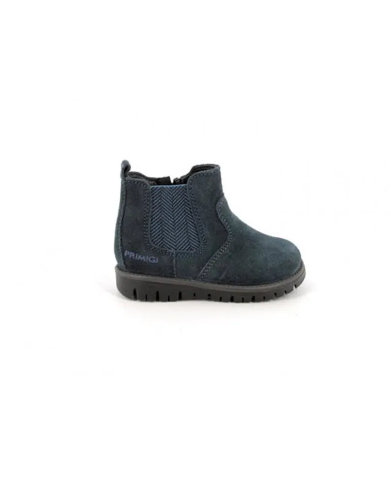 PRIMIGI 2859811 scarponcini beatles stivaletti pelle nabuk blu