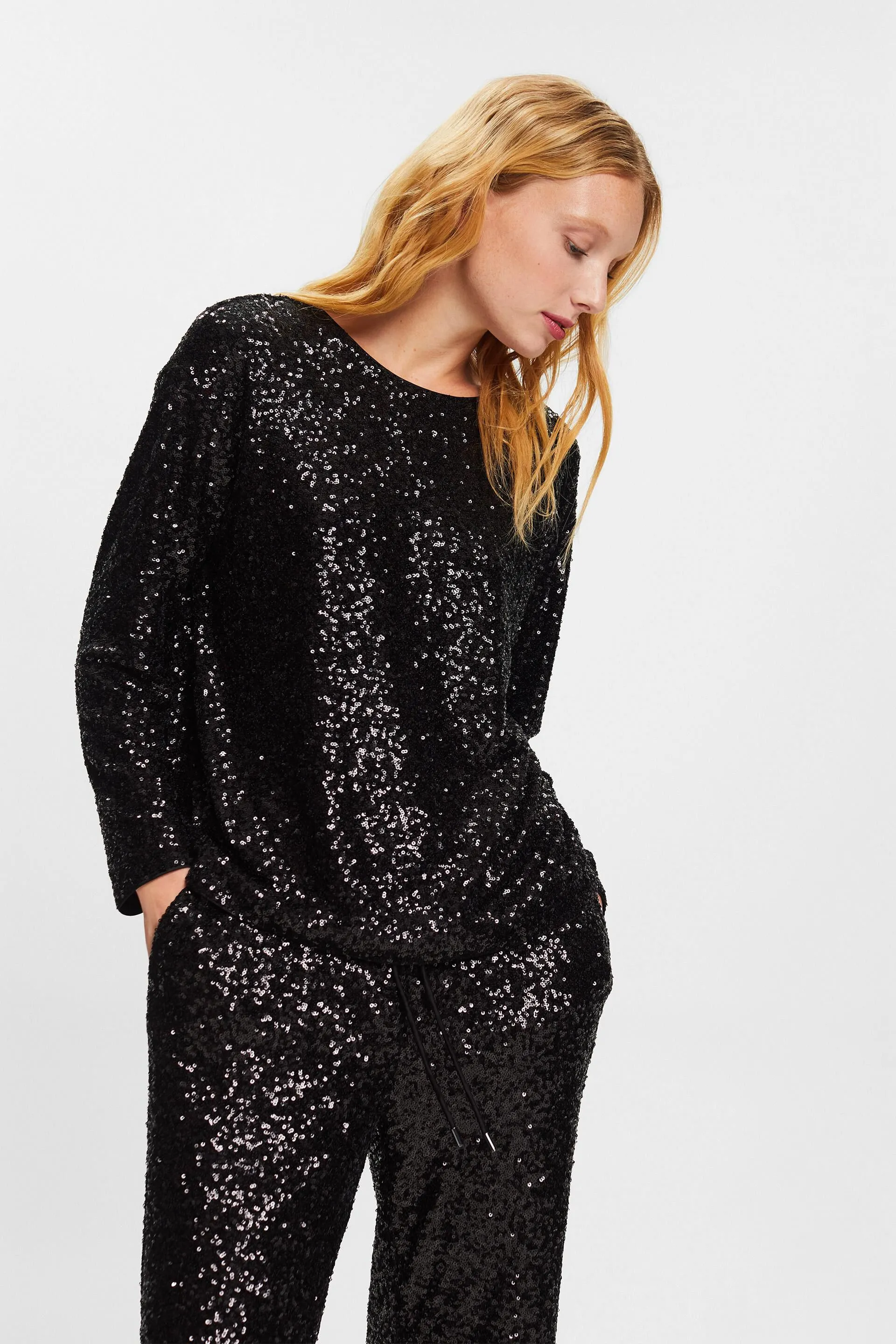 Pullover con paillettes