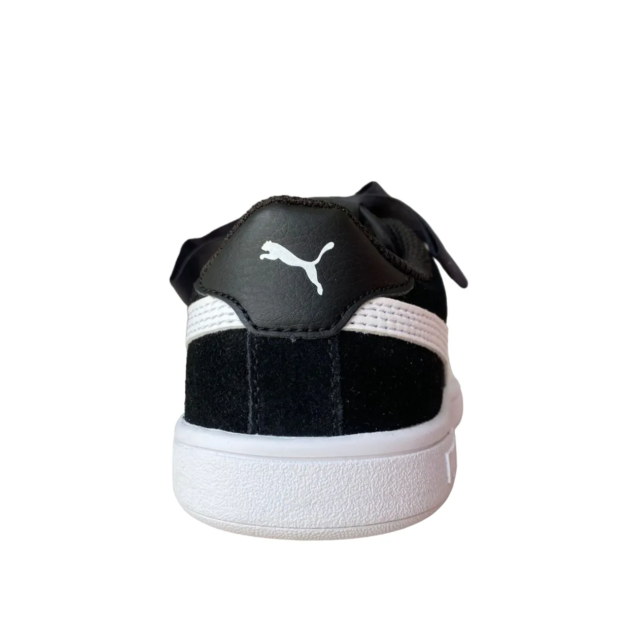 Puma girls' sneakers Smash V2 Ribbon AC PS 366004 01 black-white