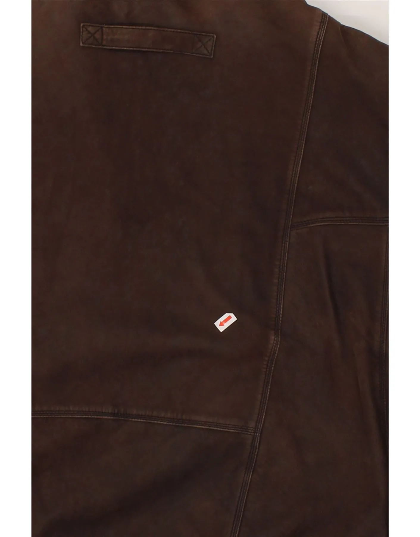 RABERG Mens Leather Jacket IT 54 2XL Brown Leather