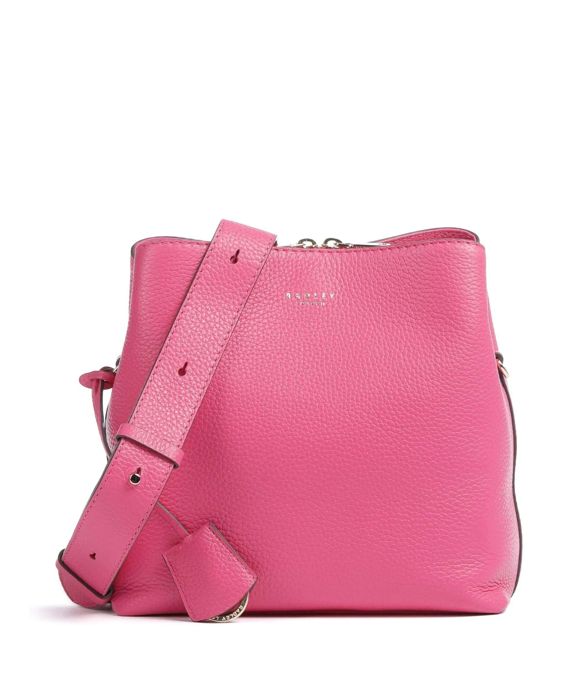  Radley London Dukes Place Borsa a tracolla pelle di vacchetta grana pink  
