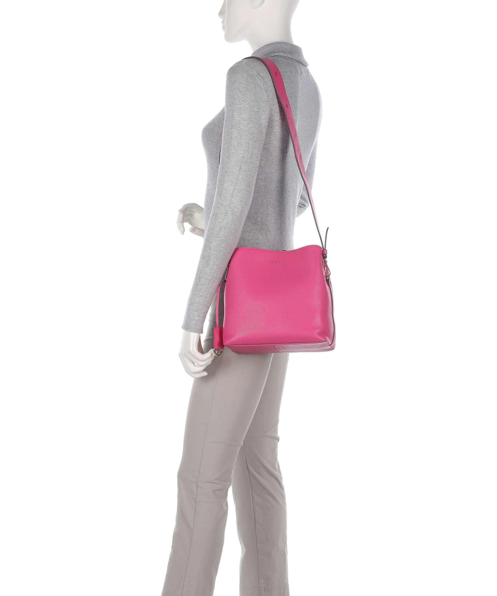  Radley London Dukes Place Borsa a tracolla pelle di vacchetta grana pink  