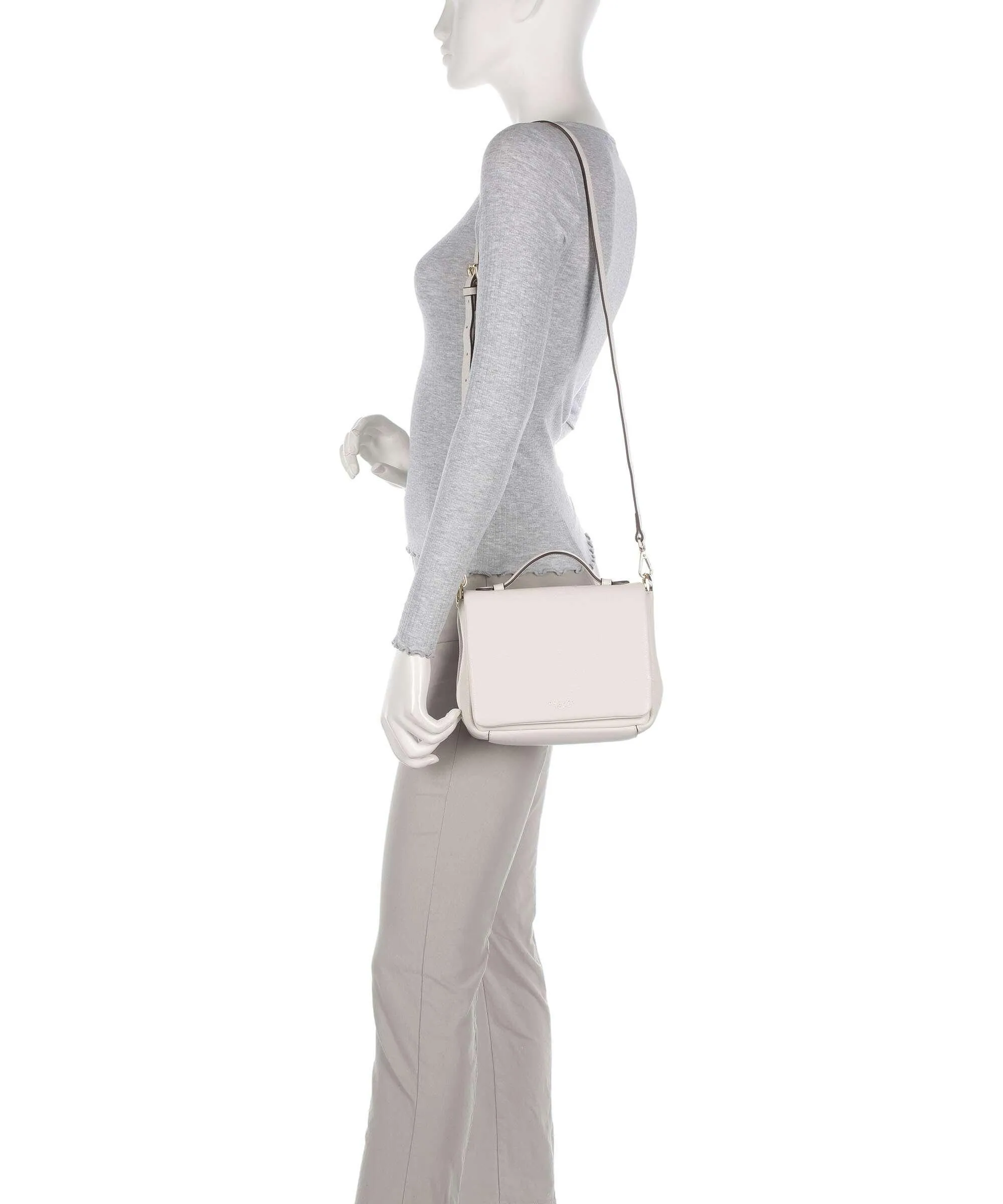  Radley London Weston Street Borsa a tracolla pelle di vacchetta finemente grana avorio  